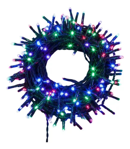 LUZ NAVIDEÑA MULTICOLOR LINEAL 100 LUCES