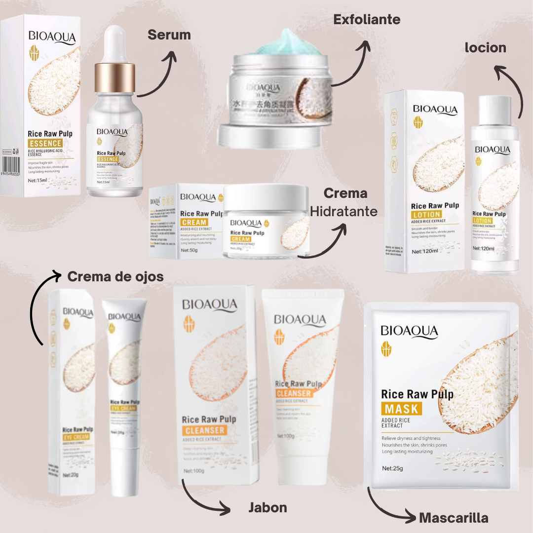 Kit De Arroz Bioaqua X7n2  con tecnología de rejuvenecimiento facial