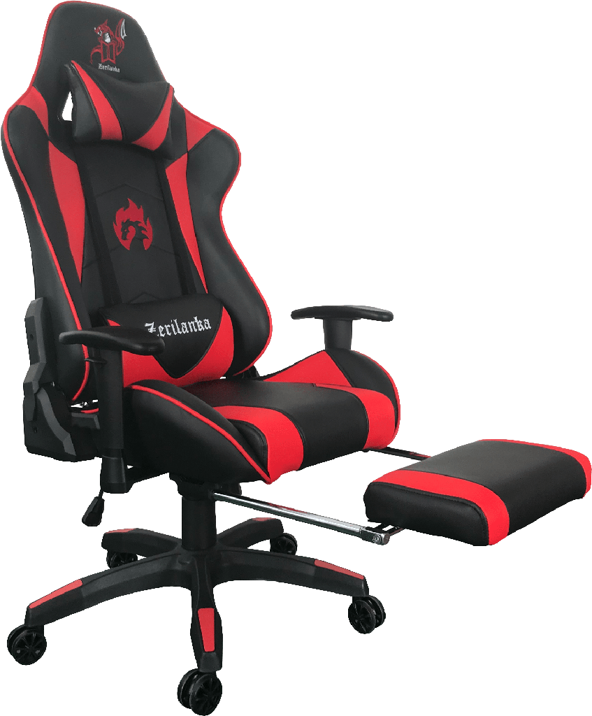 SILLA GAMER CALIDAD 100% PREMIUM RECLINABLE ERGONOMICA ROJA