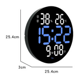 Reloj redondo digital de pared
