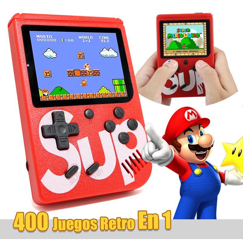 Mini Consola Sup 400 Juegos Control