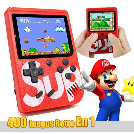 Mini Consola Sup 400 Juegos Control