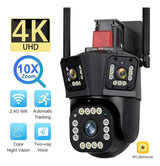 CAMARA DE SEGURIDAD 360° CON 3 LENTES  FULL HD DE 4MP SENSORES DE ALTA RESOLUCION