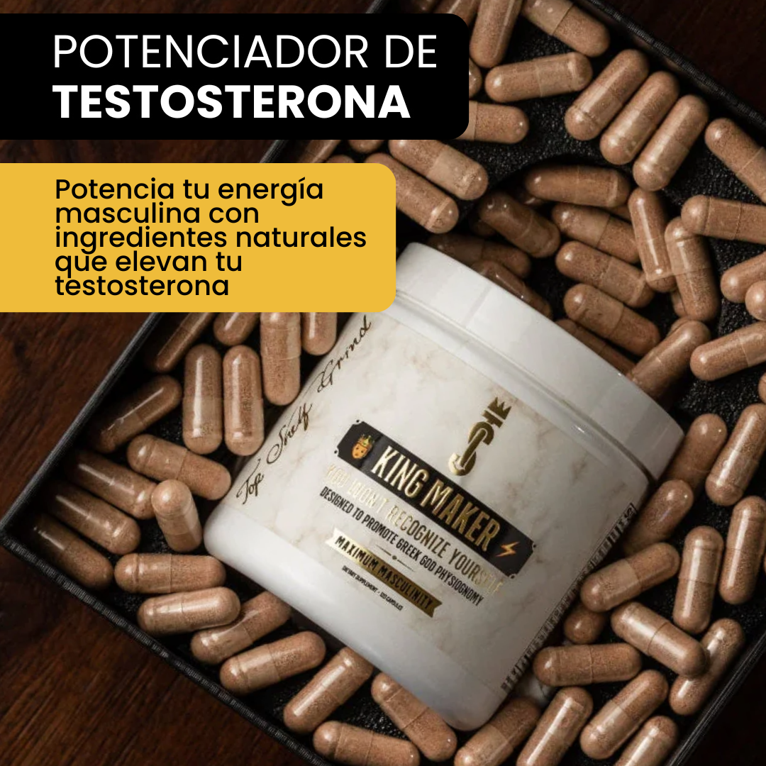 KING MAKER - POTENCIADOR DE TESTOSTERONA AUMENTA TU MASCULINIDAD