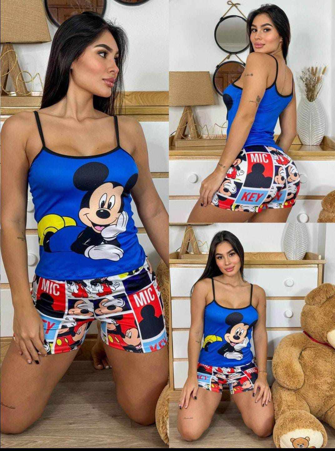 PIJAMA SHORT NEW X MEDIA DOCENA ( CADA UNA $25.000) SE ENVIAN SURTIDAS