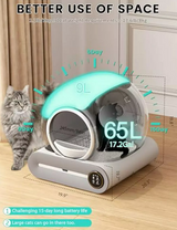 ARENERO INTELIGENTE CON WIFI PARA GATOS