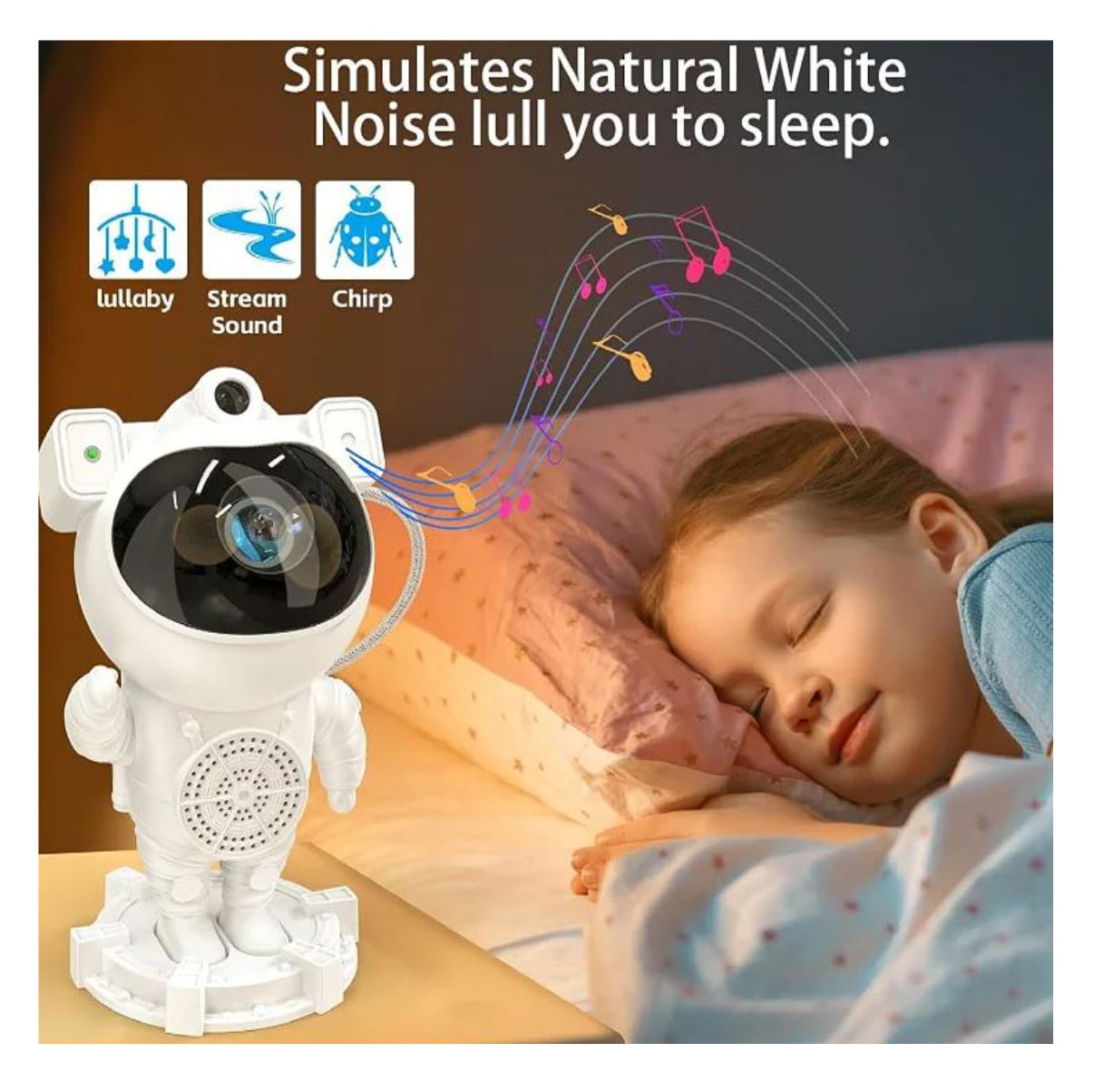 Lampara Astronauta Bluetooth Y Parlante