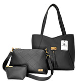 Bolso Set x3 Karla Chacon Rupe Negro