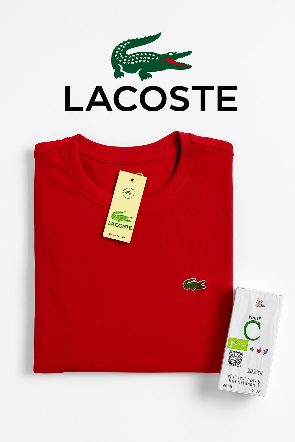 PACK X5 CAMISETAS LACOSTE + LOCION
