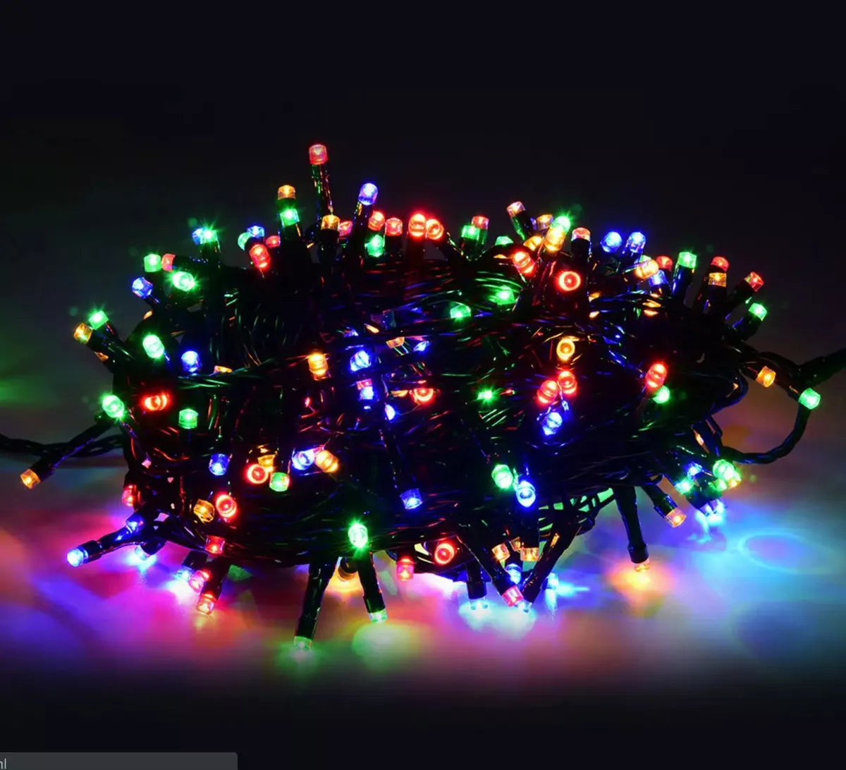 LUZ NAVIDEÑA MULTICOLOR LINEAL 100 LUCES