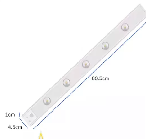 Lampara Led 80 cm  con inteligencia de sensor de movimiento